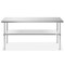 GRIDMANN Stainless Steel Work Table, NSF Commercial Kitchen Prep Table with Under Shelf for Restaurant and Home